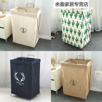 Foldable dirty clothes basket hanging wall large dirty clothes storage basket simple bedroom home bedside dirty clothes bag laundry