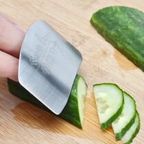 High quality vegetable cutting hand guard stainless steel finger protector anti-cutting device creative kitchen tool