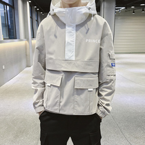 Hongxing noah Erke Spring Autumn work jacket mens coat clothes casual slim fashion brand hooded baseball uniform
