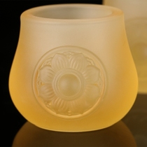 Buddhist supplies Water supply cup for the Buddha before the Cup Holy water cup Water purification cup Yuantong Buddha Glass Baoxiang Tea cup