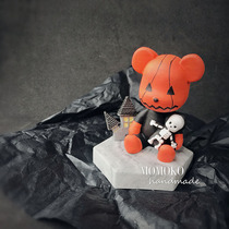 MOMOKO Halloween incense Gypsum Pumpkin Violent Bear Korea Flaring Stone Individuality Customized On-board Incense GIFT
