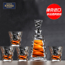 Czech BOHEMIA crystal glass Whisky Cup creative Wine Wine Wine Wine set set