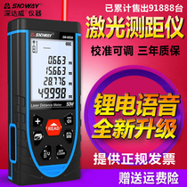 Deep Dawei handheld rangefinder Laser rangefinder High-precision infrared measuring instrument Measuring room instrument Electronic ruler