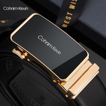 Cohnim Kevin men's leather belt 2021 new business automatic buckle high-end luxury belt trend