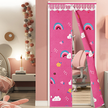 Cotton door curtain thickened Home air conditioning Warm Insulation Wind Shield Partition Curtain Winter Anti-Chill Seal Hanging Curtain Free Of Punch