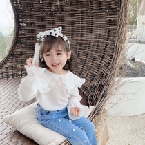 Childrens clothing spring 2020 new childrens foreign style shirt baby spring coat girl shirt chiffon doll shirt