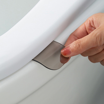 Day-type transparent toilet lid home without dirty hands toilet toilet lap handle creative toilet lid lift