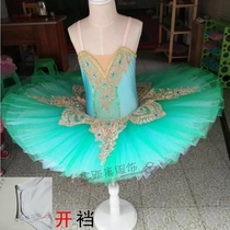 Childrens girls white suspender Swan Childrens ballet dance costume performance suit Princess tutu performance costume