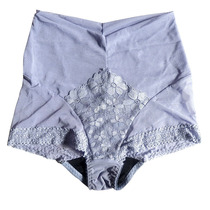 Underwear panty set womens panty womens lace High waist mesh belly ultra-thin womens panty black lace