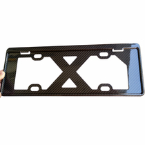 True carbon fiber license plate frame new traffic regulations license plate frame Blue brand dry carbon New Energy Green license plate frame car license plate holder