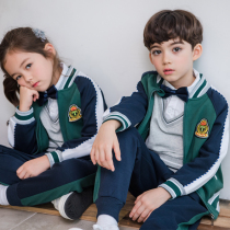 Kindergarten Garden Clothing Spring Autumn Clothing Yinglun Wind Childrens school uniform Suit Elementary School Students Class 3 sets Campus to serve winter