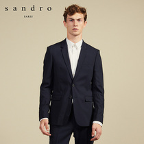 sandro classic mens classic lapel two-button formal blazer SHPVE00183