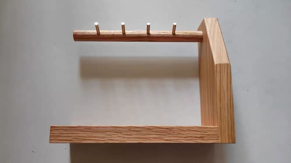 Oak key hanging desktop key containing layer frame creative pendulum piece into the door shoe cabinet convenient key hook