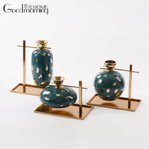 New Classical Ceramic Vases Pendulum pieces Living room Modern minimalist Eurostyle Creative floral arrangements Inter-Board Hotel Decorations