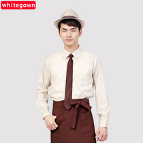 Chef clothes spring and autumn winter clothes in long sleeve kitchen clothing men and women Western restaurant Han Hotel chef chef work clothes