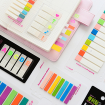  Creative index label indication post-it note Cute fluorescent alphanumeric note paper office students with N stickers