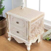 New lace bed cabinet cover cover embroidered bedhead cabinet dust cover on both sides of the bag customized bedroom cover