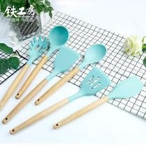  Iron workshop silicone shovel Non-stick pan special cooking shovel Kitchen spoon spatula scraper Colander spatula household