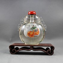 Natural hair crystal inner painting snuff bottle grass wormEverything is wishful