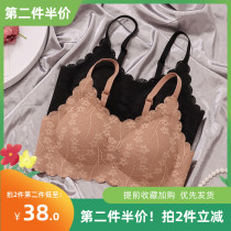 No-scratched underwear female steel-free steel ring small breasted to collect auxiliary milk autumn and thin section adjustment-type anti-sagging flat breast special bra