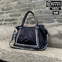 Large capacity short-distance travel bag daily tote bag waterproof folding luggage bag casual portable light travel bag tide