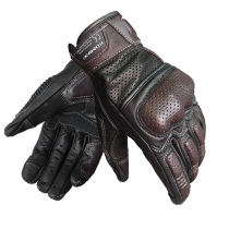 KOMINE motorcycle gloves sheepskin perforated breathable riding locomotive racing knight anti-drop touch screen retro gloves