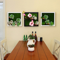 Adornment Wall Emulation Multi Meat Green Plant Fake Flowers Photo Frame Wall Hangings Creative Wall Wall Accessories Living-room Wall