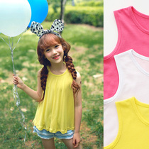 Clear RainbowBus baby girl cotton floating vest with sleeveless sleeveless T - shirt small round collar coat