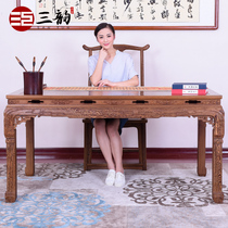 Redwood painting case calligraphy and painting table solid wood desk chicken wing wood desk writing desk Chinese calligraphy table study furniture