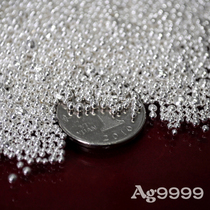 DIY raw material 9999 foot sterling silver block beads silver Silver Silver material investment Collection processing 999 hot sale