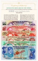 Fidelity Philippine banknote 2 5 10 20 50100 50100 sample ticket 6 sets of all