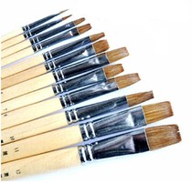 XDT Wolf Heyi Painting Pen Oil Brush 166 Flat Head Watercolor Pen No. 1 ~ No. 12 Single brush