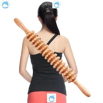 Roll bar roller through meridians and collaterals drive Bar roller type solid wood Roller massage equipment nine round massage stick yoga stick stick