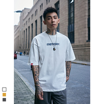 Furnace summer short sleeve T-shirt men 2021 simple letter printing half sleeve short tee trendy Joker ins shirt