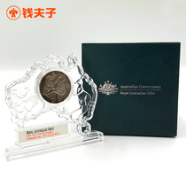 Australian Dragon Year Zodiac Commemorative Coin 2012 ten Quadrilateral Coin Foreign Coin Pendulum Fitting