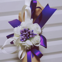 Bridal bridesmaids sister group Chest Flowers Wedding Handflowers Dance Dresses Small Subhand Rings Floras wedding Wrist Flowers