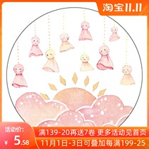 OKMT new Seven Days Original hand account and paper tape whole roll DIY color hand account photo album decoration sticker Xiao Qingniang