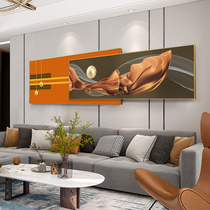 Modern simple living room decorative painting abstract atmospheric sofa background wall light luxury superimposed hanging painting bedroom bedside mural