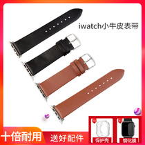 iwatch6 strap se leather leather apple watch 5 generation 4 Apple watch 3 men and women 38mm42 personality 2 creative 44 tide brand ultra-thin 1 new