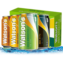 Watsons soda soda soda 330ml * 24 canned full box original sugar-free bubble water drinking water beverage wholesale