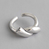  Korean version of the small fresh old knot ring retro personality minimalist woven knotted ring open ring hand jewelry