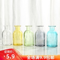zakka colorful creative glass multi-color small vase flower arrangement hydroponic plant ornaments ornaments