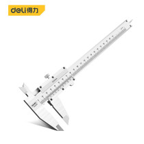 Deli Mechanical vernier caliper Simple caliper Cursor reading Inner diameter Outer diameter caliper 200mmDL9