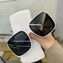 sunglasses female face thin new box square han ban kuan fashion explicit face uv ms. sunglasses