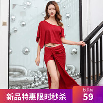 Belly dance practice suit womens new suit sexy beginner dance practice dress dress T752