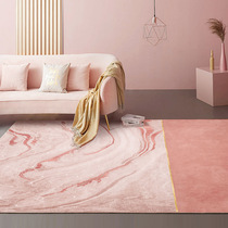 (Warm Home) girl heart bedroom carpet pink cute bedside floating window mat ins Nordic living room coffee table carpet