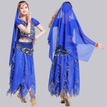 Special price autumn and winter stage performance in Indian dance to serve ethnic suit short sleeves practice belly dance Phnom Penh dresses
