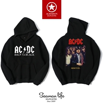 Hoodie Men Pullover Sweater Teen Student Tops Men and women ACDC Metal AC DC Hard Blues Rock