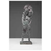 Zhuzhong Art Zhang Ruoyu's original bronze sculpture "Happy Days" collection treasures study ornaments