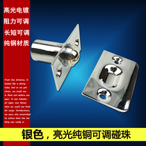 Pure copper door touch bead KTV special door with bead door buckle invisible door wooden door spring lock bumper lock